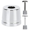 Safety Razor Base Holder, Men's Shaving Razor Stand Holder Wide Opening Alloy Universal Men Shaving Brush Drying Stand Toothbrush Holder for Bathroom Countertops Manual Razor Holder for Countertops