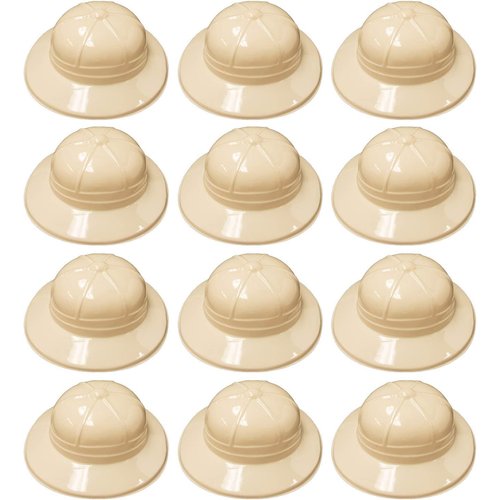 Super Z Outlet Safari Party Hats Plastic Jungle Theme Animals Explorer Pith Halloween Costume Toy for Kids (12)