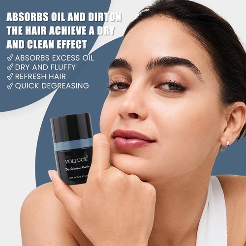 VOLLUCK Dry Shampoo Powder for Women 0.42oz Non Aerosol Natural Dry Shampoo Travel Size Dry Shampoo Powder