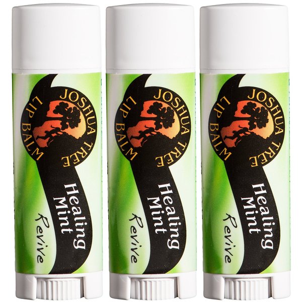 Joshua Tree Healing Mint Revive Organic Lip Balm (Pack of 3)