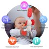 BLOOBLOOMAX Baby Car Seat Toys, Infant Soft Plush Rattle, Cute Animal Doll,Early Development Hanging Stroller Toys for Newborn Boys Girls Gifts (12 PCS)