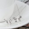 AKOAK 20 Pcs U-shaped Butterfly Rhinestone Hair Clip Crystal Hair Accessories Rhinestone Wedding Hair Clip for Bridal Wedding Party Girls (Silver)
