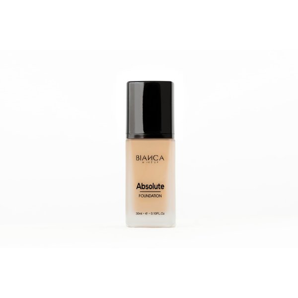 Absolute Foundation | Bianca Makeup | Liquid Foundation with Full Coverage | Shine and Oil Control | 24-hour Wear | Water and Humidity Resistant | Various Shades (Sand, 0.10 Fl Oz)
