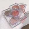 Okerker Shimmer Glitter Eyeshadow Palette – Korean glitter makeup with ultra-blendable sparkle shades in silver, champagne, and gold. Single metallic pigment for vibrant, high-pigmented eye color