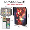 400 Pockets Trading Card Binder for MTG/YGO/TCG Cards,Portable Waterproof Card Storage Bag with Removable Sleeves, Card Book for Magic the Gathering Lord of the Rings