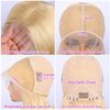 mogge Blonde Bob Wigs Human Hair 613 Blonde Bob Wig 13x4 HD Transparent Lace Front Bob Wigs For Women Pre Plucked With Baby Hair Glueless Short Straight Cut Bob Wig 10 Inch