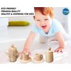 Wooden Tea Set for Kids – Tea Party Set for Toddlers – Kitchen Tableware Play Set – Perfect Kids Garden Tool Kits – Pretend Play Wooden Sets – Play Room Gifts