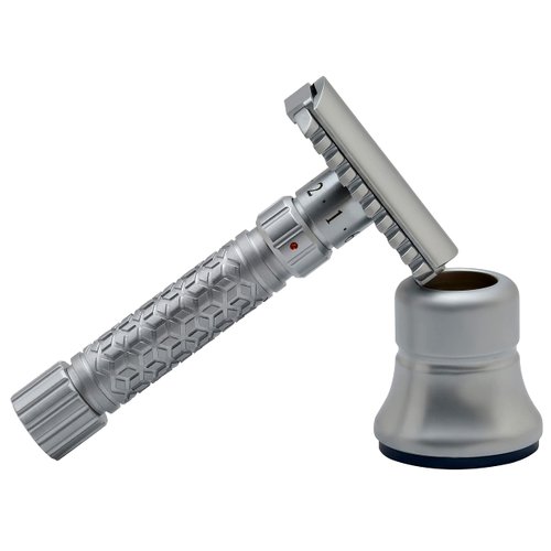 Pearl Flexi Open Comb Adjustable Safety Razor - Reusable Metal Razor made of 100% Brass Metal | Adjustable from 1 to 6| Eco Friendly DE Razor | Men's Safety Shaving Razor for Fathers Day Gift