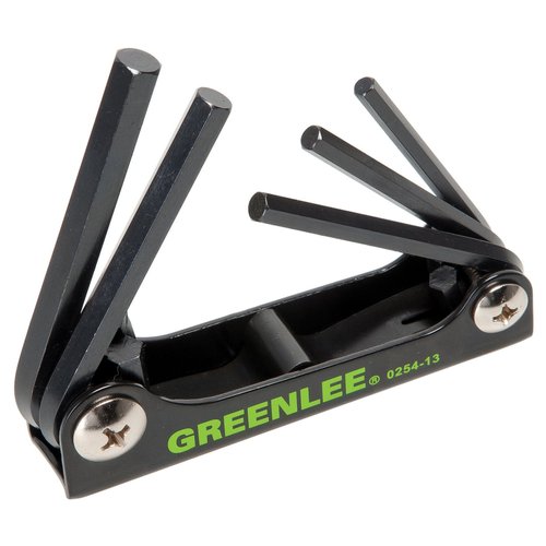 Greenlee 0254-13 Folding Hex Key Set, 5-Piece