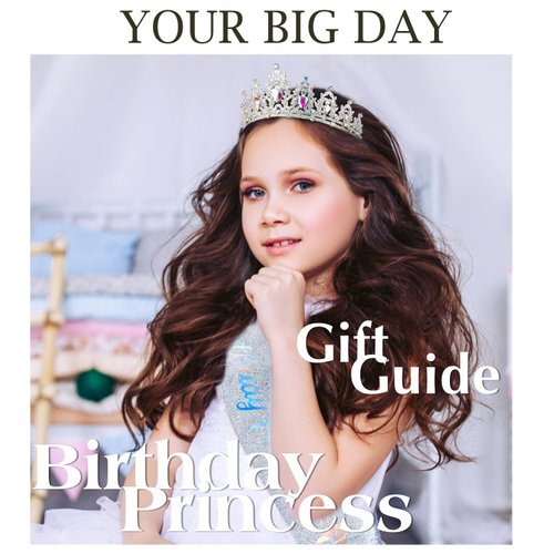 SuPoo Silver Birthday Sash and Crown Kit Princess Crown Birthday Tiara Birthday Girl Crown with Comb Glitter Birthday Sash for Women Crystal Tiaras for Girls Headband Happy Birthday Decorations Gifts