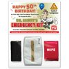 Generic FUNNY Happy 50th Birthday SHART Wet Fart Emergency Kit - Novelty Gag Gift Joke Party Favors Card - Man Cave, Husband, Dad, Brother