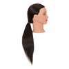 Headfix 26"-28" Long Hair Mannequin Head Synthetic Fiber Hair Hairdresser Practice Styling Training Head Cosmetology Manikin Doll Head With Clamp Stand (6F1919LB0220)