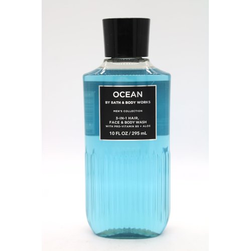 Ocean, Bath and Body, Men's 3-in-1 Hair, Face & Body Wash, 10 fl oz