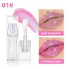 MAEPEOR Changing Lip Gloss 7 Colors Moisturizing Non-sticky Lip Oil Gloss Nourishing Shiny Glossy Lipgloss for Lip Care and Dry Lip (Color 01)
