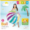 Intex Jumbo Inflatable 42" Giant Beach Ball - Crystal Clear with Translucent Dots, 1 Pack