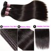 UNICE Hair 10A Malaysian Straight Human Hair 3 Bundles Unprocessed Virgin Human Hair Weave Extensions 12 14 16 inch