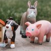 HABA Little Friends Pig - 3.5" Farm Animal Toy Figure