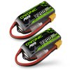 OVONIC 3s Lipo Battery 35C (Burst 70C) 2200mAh 11.1V Lipo Battery with XT60 Connector for Airplane RC Quadcopter Helicopter FPV Drone(2pcs)