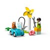 LEGO DUPLO Town Wind Turbine and Electric Car 10985 Early Development Building Toy, Includes Charging Station for Pretend Play, Great Gift for Toddler Boys and Girls Ages 2 Years Old and Up
