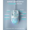 SOLAKAKA SM900 White Wired Gaming Mouse with Honeycomb Shell,12800 DPI,7 Programmable Buttons,Lightweight Gaming Mice Ergonomic Computer Mouse Gaming for Windows/PC/Mac/Laptop Gamer