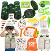 TOY Life Kids Explorer Kit with Kids Binoculars & Bug Catching Kit, 25Pcs Outdoor Toys Kids Camping Gear with Safari Costume,Hat,Compass,Bug Toys,Butterfly Kit,Bug Catcher for Kids, Gift for Kids 3+