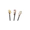 3Pcs Chinese Traditional Flower Hair Sticks,Antique Wooden Hairpins Simple Jade Buckle Hair Sticks Classical Hanfu Hair Accessories for Women Girls