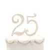Hatcher lee Bling Crystal Sweet 25 Birthday Cake Topper - Best Keepsake | 25th Party Decorations Gold