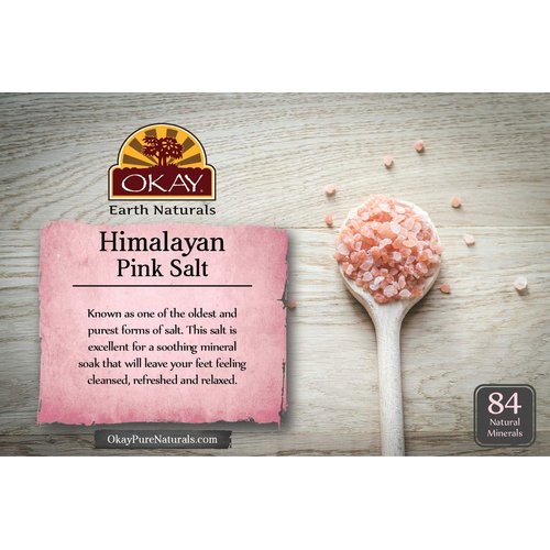 Himalayan Pink Salt Soothing Mineral Soak Leaves Feet Feeling Cleansed,Refreshed and Relaxed No Parabens,No Silicones,No Sulfates For All Skin Types Made In USA 16oz