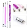 4 Pcs Nail Magnet Tool Set, Pure Vie High Quality Enhanced Version Nail Magnet Pen Double Ended Magnet Wand Magnet Stick Cat Eye Magnet for Nails Gradient Magnetic Gel Nail Polish Nail Art DIY Salon