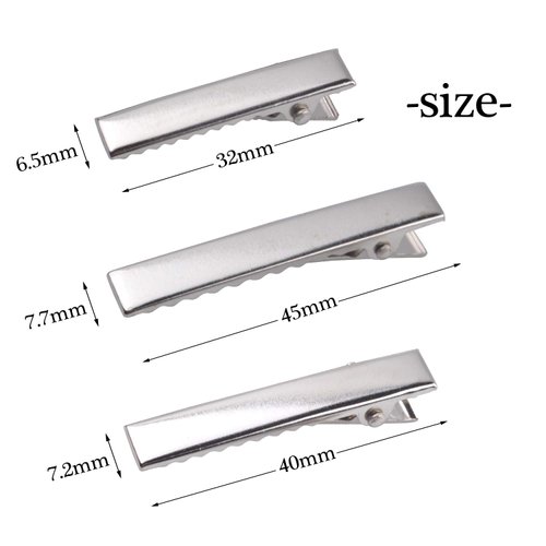 150 Pieces Alligator Hair Clips Flat Top with Teeth Metal Crocodile Hair Pins Curl Clips Single Prong for Hair Care, Arts & Crafts Projects - 3 Sizes