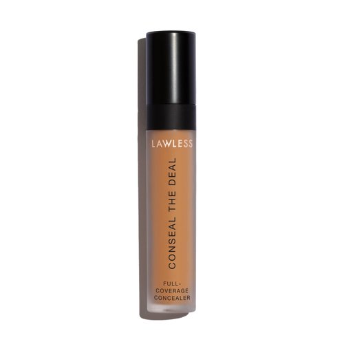 LAWLESS Women's Conseal The Deal Everyday Concealer, 14 Coconut Sugar: tan deep with golden olive undertones, Tan, 0.17 Ounce (Pack of 1)