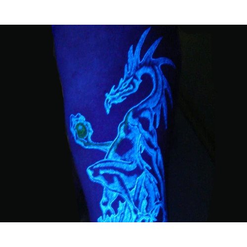 Immortal Tattoo Ink "NEON Invisible" 1/2-oz Bottles -Tattoo Supplies-