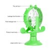 Pet Toy, Rotation Cat Puzzle Toy Food Leakage Pet Cat Leaking Toy Interactive Cat Toys Pet Toy, Ferris Wheel Food Dispensing Pet Slow Feeder Toy with Automatic 360° Turntable for Pet Trainer (Green)