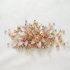 SWEETV Handmade Bridal Hair Comb, Wedding Hair Accessory and Headpiece for Brides and Bridesmaids