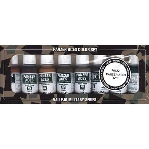 Vallejo Panzer Aces No #1 Paint Set, 17ml