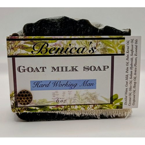 Benica's Goat Milk Soap (Hard Working Man)