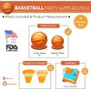 Basketball Party Supplies Packs (100 Pieces for 16 Guests) - Basketball Party Supplies, Sports Party Supplies, Basketball Party Decorations, Basketball Birthday, Party Decor for Adults, Blue Orchards