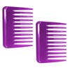 Mini Wide Tooth Comb,Small Travel Purse Comb Hair Detangling Comb Beard Comb Pocket Comb for Curly Wet Dry Hair,Detangler Comb Styling Comb for Men Women Handmade of Cellulose (Purple)