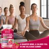 2 Pack Magnesium L-Threonate Gummies - 2000mg for Brain, Muscle & Nervous System Support. Sugar-Free Raspberry Flavor, 120 Count for Kids & Adults