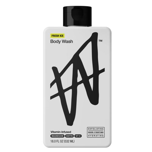 W By Jake Paul Body Wash - Exfoliating - Hydrating - Fresh Ice - 18 fl oz
