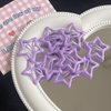 Hair Clips Barrettes Metal Star Hair Clip Snap Y2K Clips Accessories Mini Butterfly Pastel Hair Clips Elastic Hair Scrunchies Bands Set Cute Accessories for Girls Women Teens (New Purple)