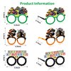 MDNHIO 36PCS Monster Truck Party Favor 24PCS Tattoos 12PCS Paper Eyeglasses Themed Paper Photo Booth Props Birthday Party Decorations Dress Up Cute Style Funny Sunglasses Supplies Photography