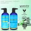 PURA D'OR 16 Oz Hair Thinning Therapy Biotin Shampoo - ORIGINAL Scent - CLINICALLY TESTED Effective Results, Herbal DHT Blocker Hair Thickening Products For Women & Men, Color Safe Routine Shampoo