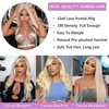 werkueen 613 Lace Front Wig Human Hair 13x6 Straight Blonde Wig Human Hair 613 HD Lace Frontal Wig 180% Density Blonde Lace Front Wigs Human Hair Pre Plucked With Baby Hair (26Inch)