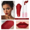 4 Colors Matte Lipstick, Lip Tint Lip stain, Labiales Mate Velvet Lipstick 24 hours Long Lasting & Waterproof Tube Lipstick, Red Moisturizer Smooth Lip Stick Cosmetic