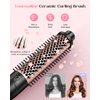 5 in 1 Curling Wand Set, Lopeie Curling Iron with New Upgraded Curling Brush and 4 Interchangeable Ceramic Curling Wand(0.5”-1.25”), Fast Heating, Include Heat Protective Glove & 2 Clips & Hair Brush