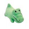 Small Dog and Puppies Pals 5" Gator Pig Lion or Set of 3 Plush Toys with Squeaker (Green Gator)