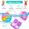 Pop Fidget Keychain Mini Fidget Toys Bulk 90 Pack Party Favors for Kids 4-8,8-12 Years Kids, Goodie Bag Stuffers Fidgets for Classroom Prizes Sensory Fidget Toy Packs