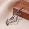2 Pcs Bat Wing Shape Hair Clips Black Crystal Halloween Devil Barrette with Red Eyes Non-Slip Hair Accessories for Women Girls