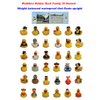 Waddlers Rubber Duck Saves for Rainy Day, Brand Rubber Ducks That Floats Upright, Toy Bathtub Rubber Duck Birthday & Kid's Education Gift, Rain Gear Protection Themed Gift